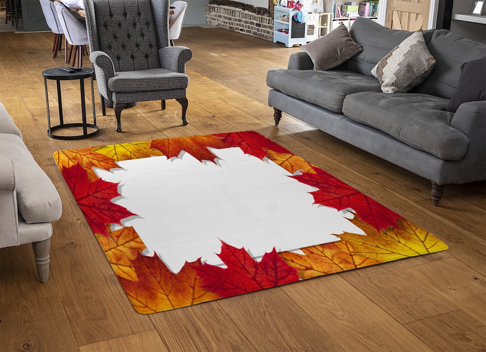 image 1 of Autumn Border Designer Rug | Multi