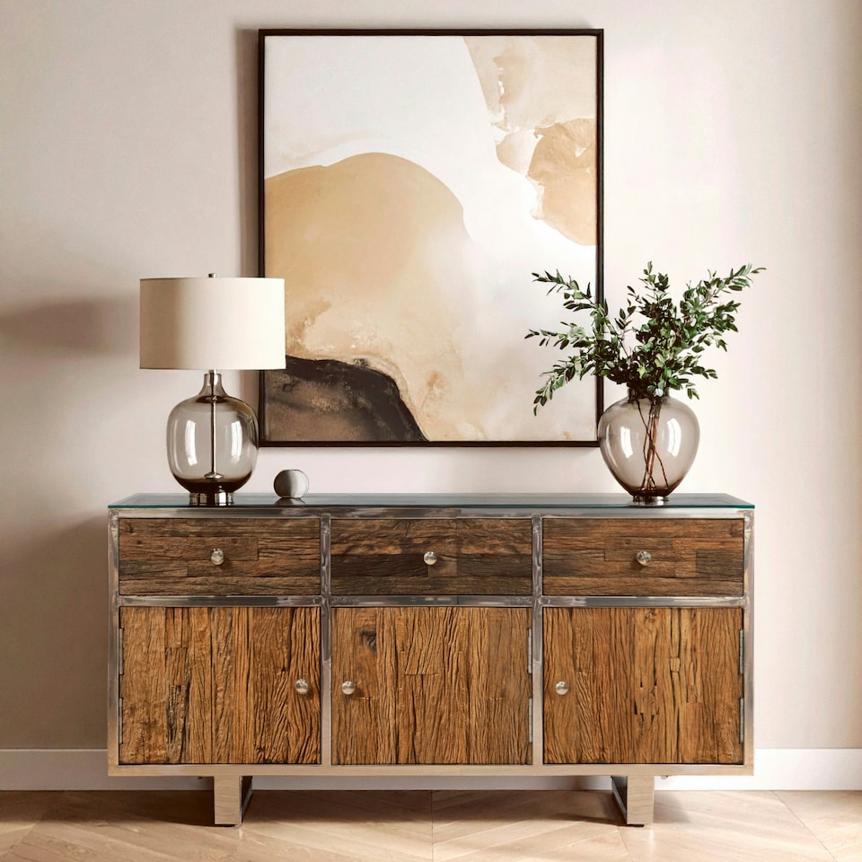 image 1 of Interiors by Premier Natural Wood Sideboard Brown