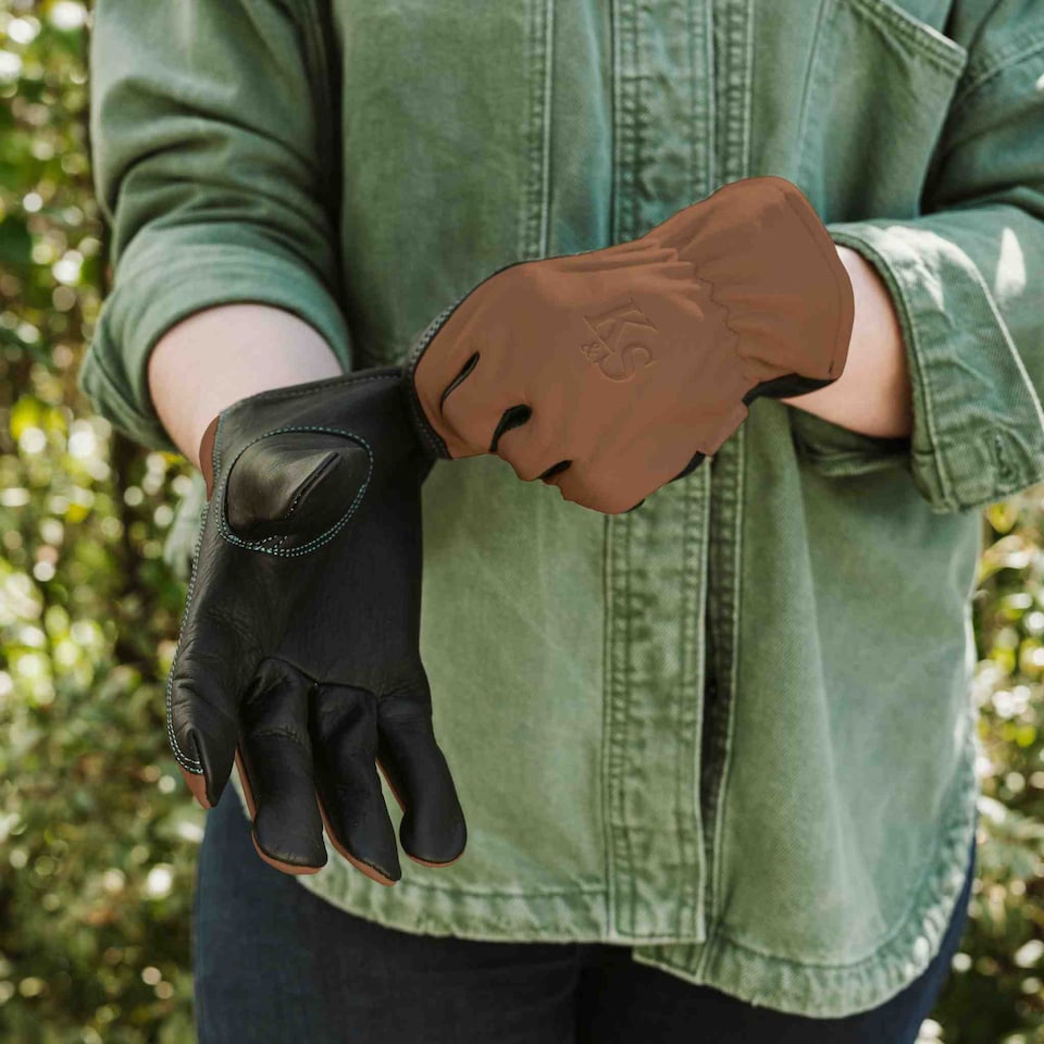 image 1 of Kent & Stowe SureFit Super Soft Leather Gardening Gloves - Medium