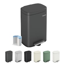 CozyLiving 5L Kitchen Pedal Bin Bathroom & Office Compact Rubbish/Waste Bin
