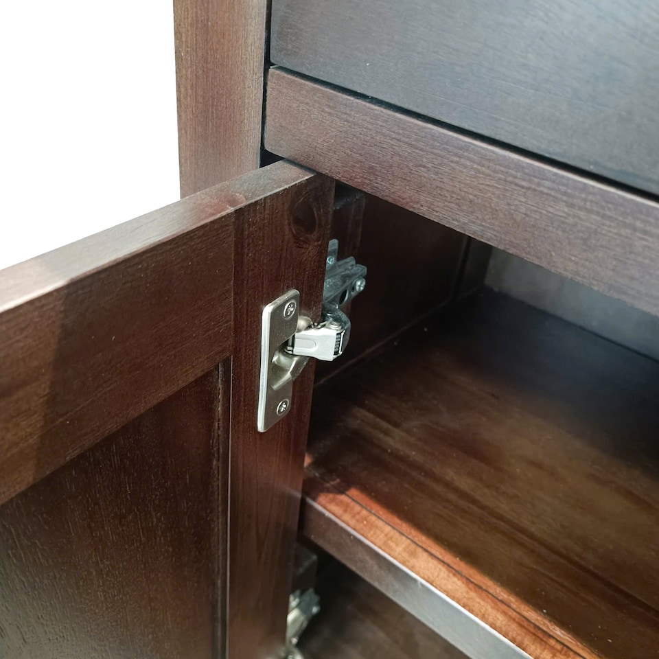 image 1 of Duchy Acacia Small Sideboard Cabinet - Fully Assembled By Roseland Furniture