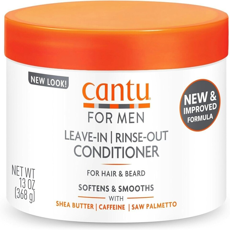 Cantu Leave in Conditioner Rinse Out For Hair & Beard Men 368gm