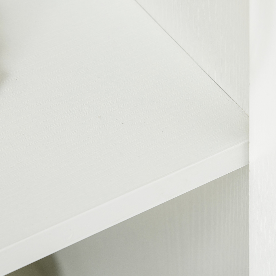 image 1 of Vinsetto 2-Tier Locking Filing Cabinet Office Storage Cabinet, White