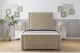image 1 of Sloomy Ashford Almond Coniston Bed Frame With Mattress With 50" Upholstered Headboard 3' Single