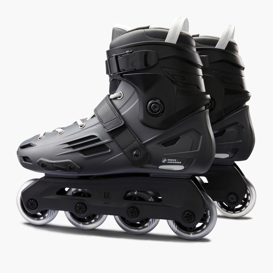 image 1 of Decathlon Adult Inline Skates MF140 Hard Shell - Grey