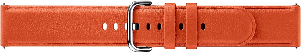 image 1 of Samsung Galaxy Watch Active 2 Leather Band 20mm Orange - ET-SLR82MOEGWW
