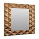 image 2 of Interiors by Premier Luxurious Geomatric Copper Wall Mirror, Sunburst Design Wall Mirror For Bedroom, Indoor Accent Mirror Gold