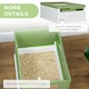 image 6 of PawHut Hooded Cat Litter Box, Pet Toilet w/ Scoop, Tray - Light Green