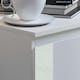 image 6 of FWStyle Stora 2 Drawer Bedside Cabinet - White Gloss Front