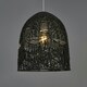 image 3 of ValueLights Rustic Black Woven Rope Bird Cage Ceiling Pendant Light Shade