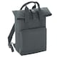 image 1 of Bagbase Roll Top Twin Handle Backpack - Graphite Grey - One Size