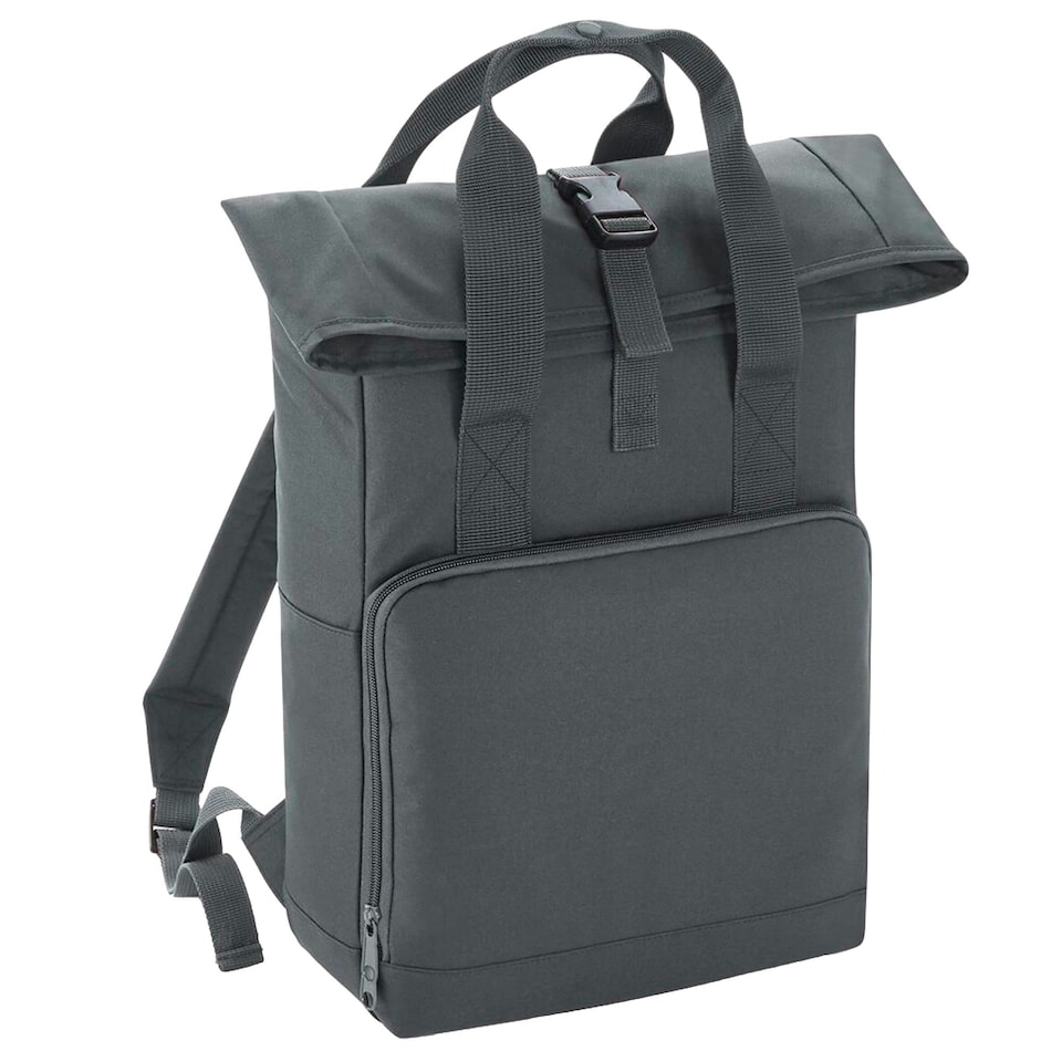 image 1 of Bagbase Roll Top Twin Handle Backpack - Graphite Grey - One Size