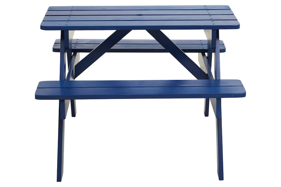 image 1 of Brighton Blue Kids Picnic Bench | Blue