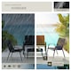 image 7 of Garden Furniture Set Nora - up to 4 people, textilene fabric, weather-resistant | Black | black | 70 x 111 x 83 cm | 1