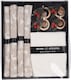 image 5 of 12 Pcs Washable Christmas Placemat & Napkin Ring Set Festive Acorn Berries Decor | Multi | White Reindeer
