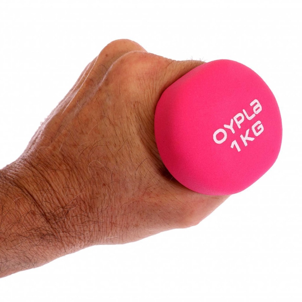 image 1 of 12kg Neoprene Hand Dumbbell Workout Weight Set Including Stand