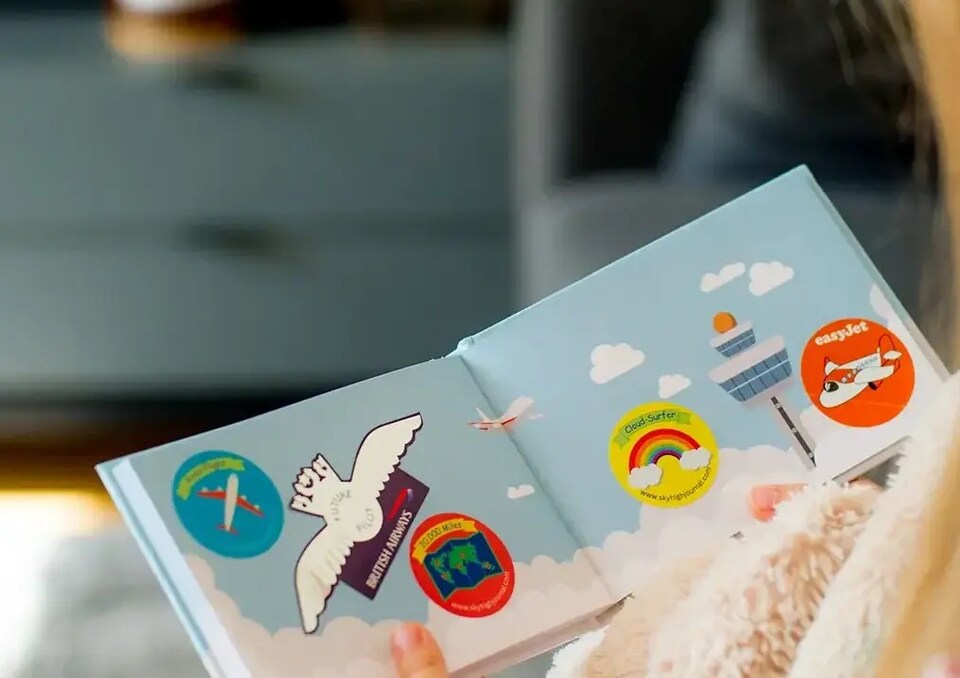image 1 of Sky High Journal Logbook for Kids | Blue | Sky Blue