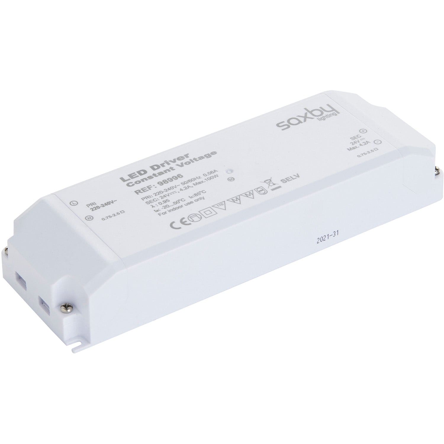 Loops 100W LED Driver - 24V Constant Voltage - Fixed Output Power Supply Transformer