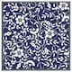 image 4 of White flowers on navy (Picture Frame) White | L
