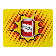 Drink soda fast food vector illustration in pop art retro style (Blanket)