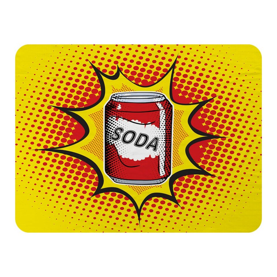 image 1 of Drink soda fast food vector illustration in pop art retro style (Blanket)