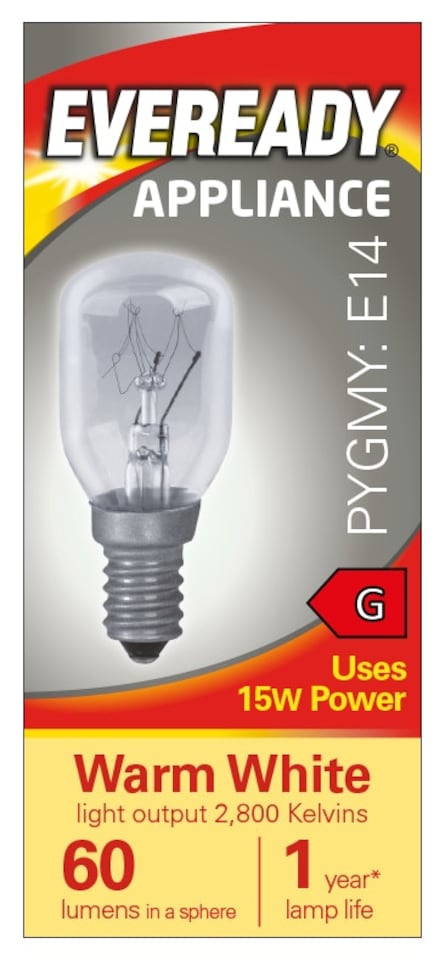 image 1 of Eveready Pygmy E14 60lm 15W 2800K (Warm White) Halogen Bulb - Pack of 1