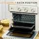 image 4 of HOMCOM 20L Mini Oven with Adjustable Temperature, 60 Min Time 1400W, Cream