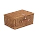 image 3 of 2 Person Blue Tweed Fitted Picnic Basket | Blue | Blue | 1