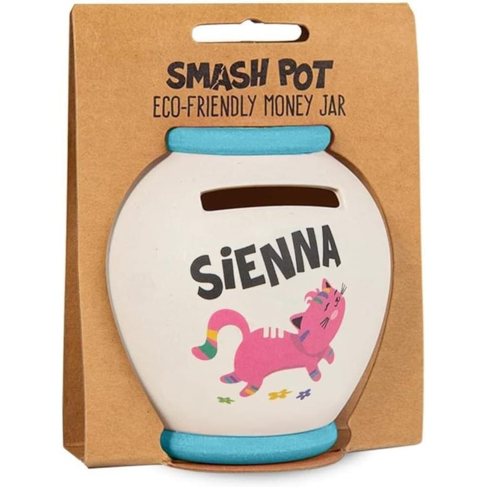 Smash Money Pot Bamboo Pre Personalized Sienna