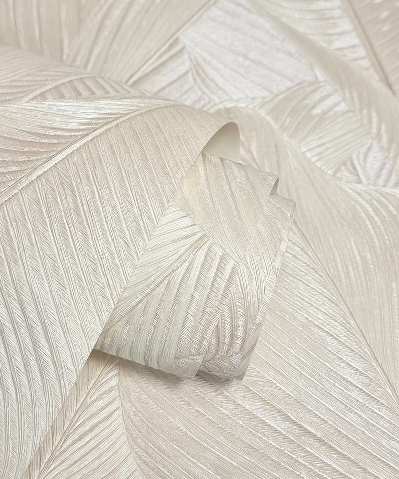 image 1 of Vymura M95686 Gianni Leaf Wallpaper, Stone