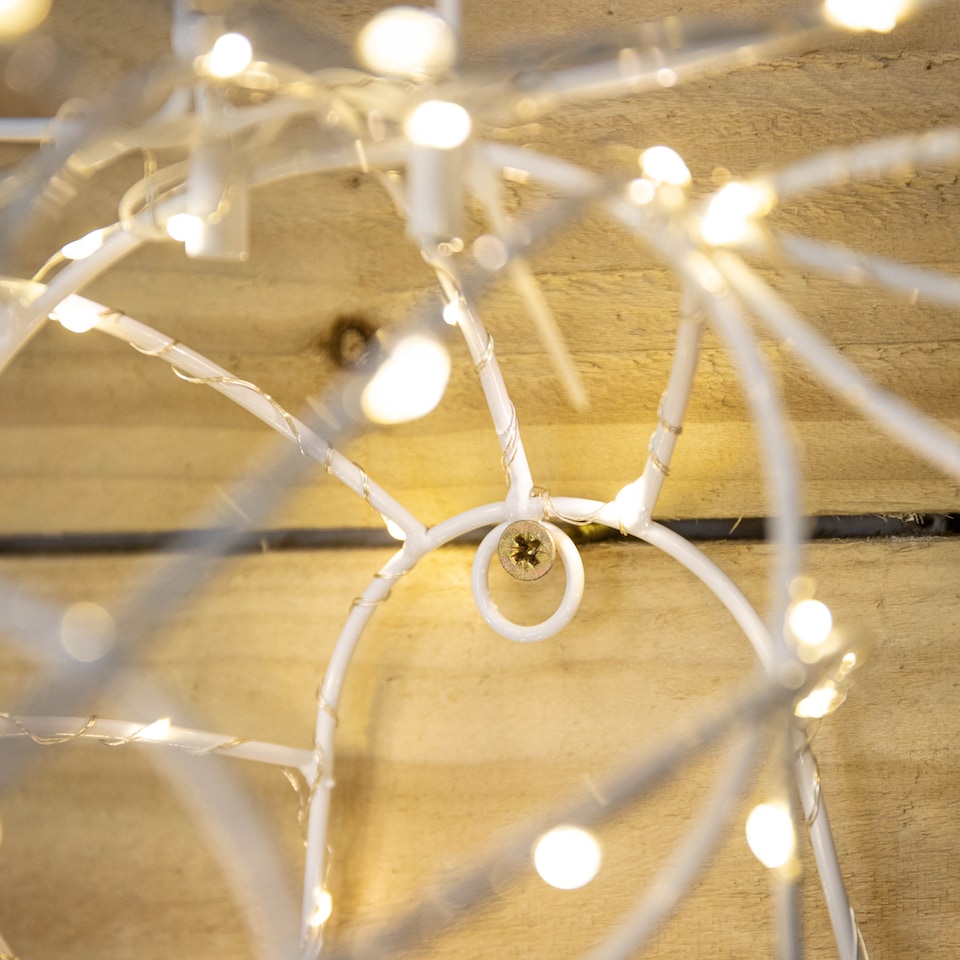 image 1 of 70cm Festive Christmas Indoor Outdoor Twinkling LED Reindeer Head in Warm White