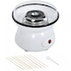 image 1 of HOMCOM 450W Candy Floss Machine, Professional Automatic Cotton Candy Sweet Machine with Candyfloss Sticks, Spoon, Splash Guard, Non-Slip Base for Birthday Christmas Wedding Party, Funfair Style, White