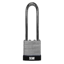 Scan Laminated Steel Padlock 40mm Long Shackle