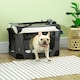 image 7 of PawHut 60cm Foldable Pet Carrier Bag Soft Travel Dog Crate for Mini Dogs Grey