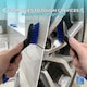 image 9 of Grout Tile Cleaning Brush Removes Mould and Dirt Removal Narrow Stiff Brushes for Kitchen & Bathroom | Blue | Black, Blue | 1