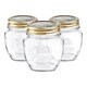 image 1 of Bormioli Rocco Quattro Stagioni Glass Storage Jars - 300ml - Pack of 3