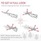 image 7 of HOMCOM 7ft Pencil Artificial Christmas Tree, Snow Flocked mas Tree with Downswept Branches and 800 Tips, Auto Open, Steel Base, Holiday Decoration for Home Office, Green