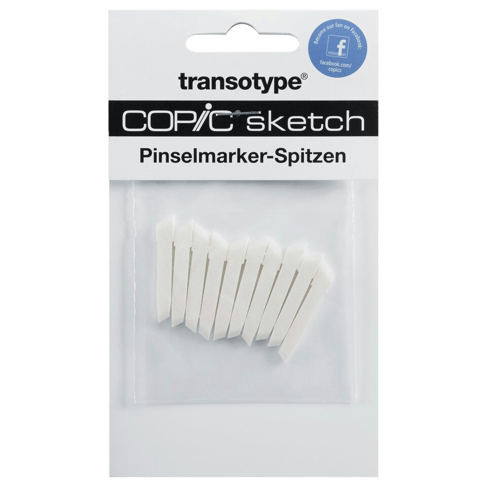 image 1 of Copic Sketch Nibs Medium Broad, White, Pack of 10