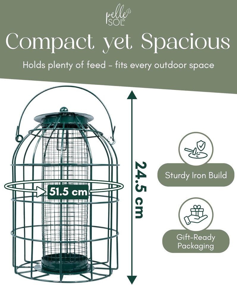 image 1 of Pelle & Sol Peanut Bird Feeder Squirrel Proof