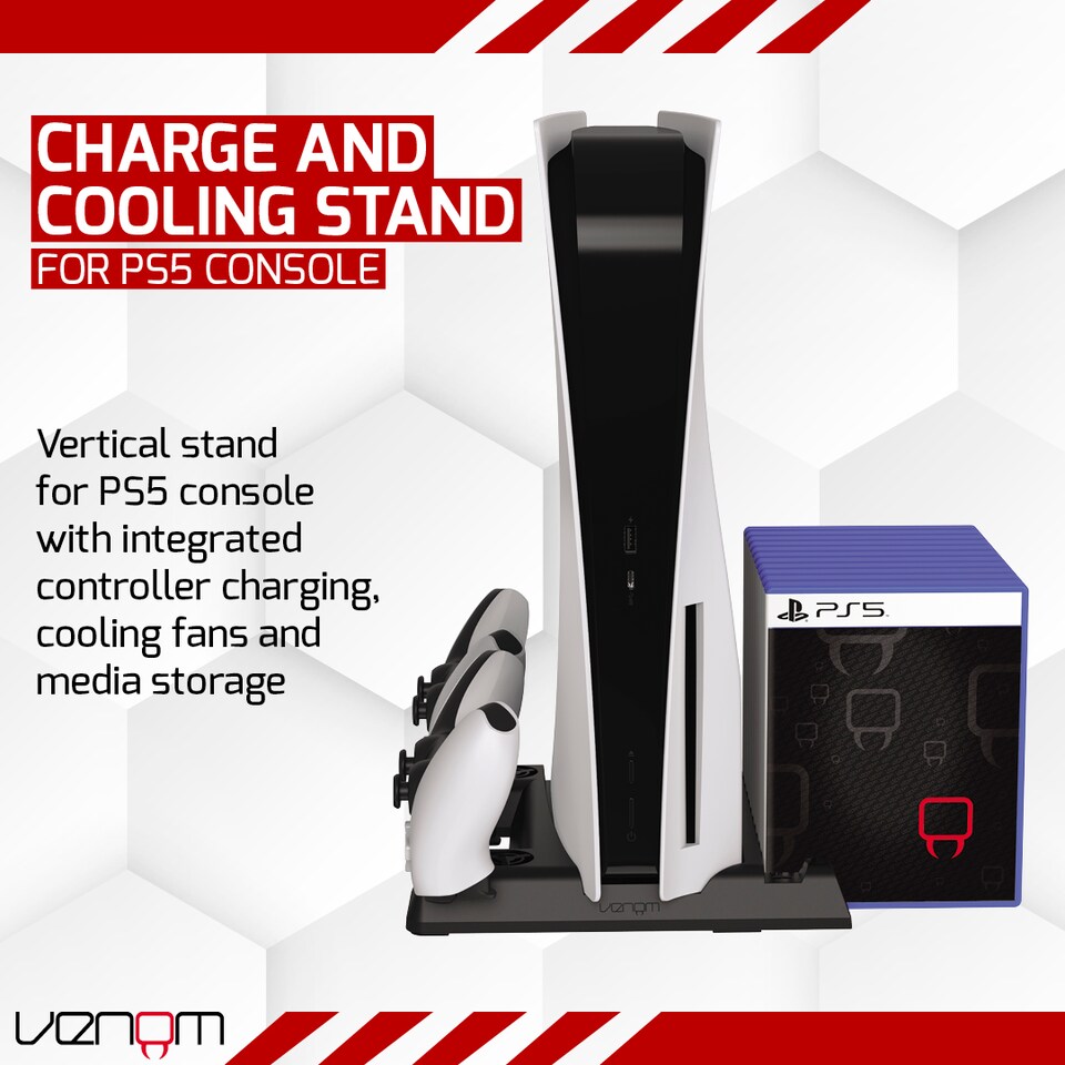 image 1 of Venom PS5 Cool and Charge Console Stand