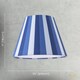 image 7 of Multi Blue Tone Striped Linen Coolie Lamp Shade with Cotton Inner