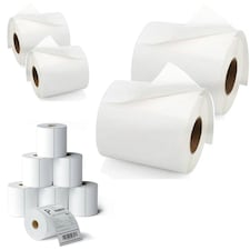 6 Rolls of Self Adhesive 4x6" Blank Sticky Thermal Printer Address Shipping Label Rolls Easy Peel White
