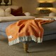 image 2 of Lifestyle Fishbone Throw/Blanket - Cinnamon