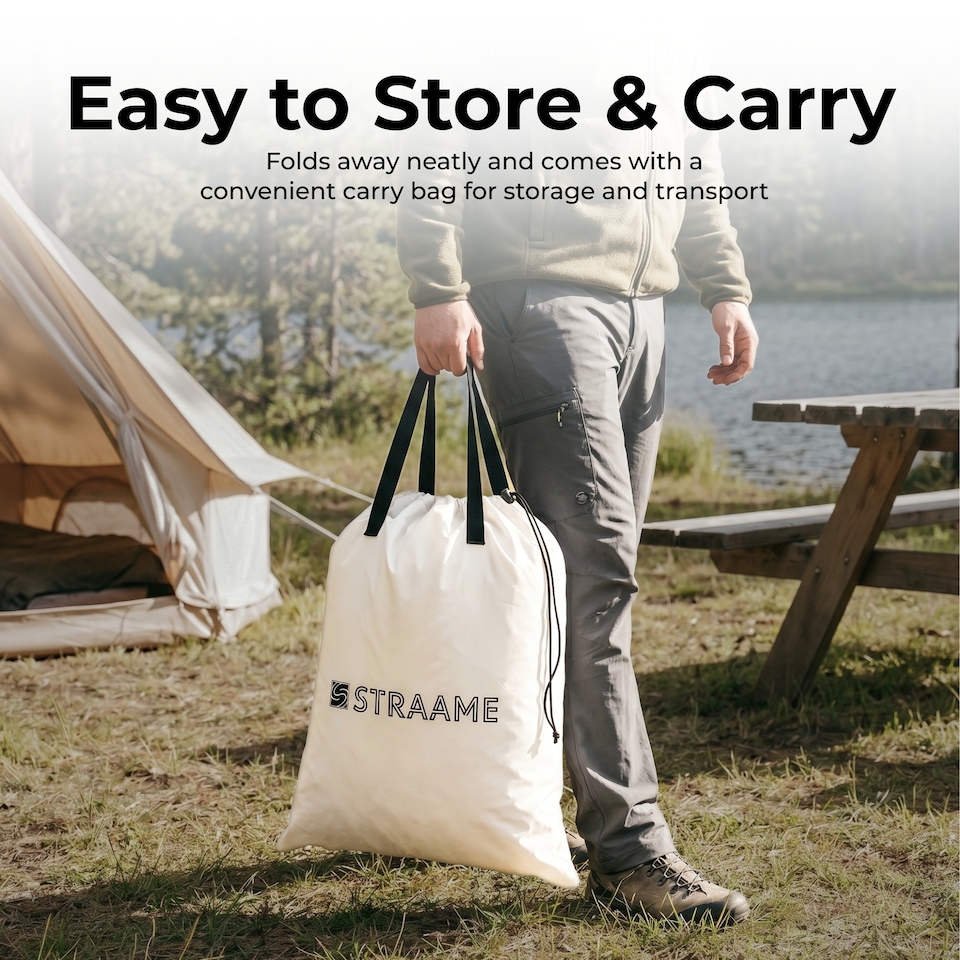 image 1 of Straame Single XL Air Bed with Built-in Pump, Inflatable Mattress 196 x 97 x 47 cm