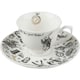 image 1 of V&A Alice in Wonderland Espresso Cup Saucer White 100ml White
