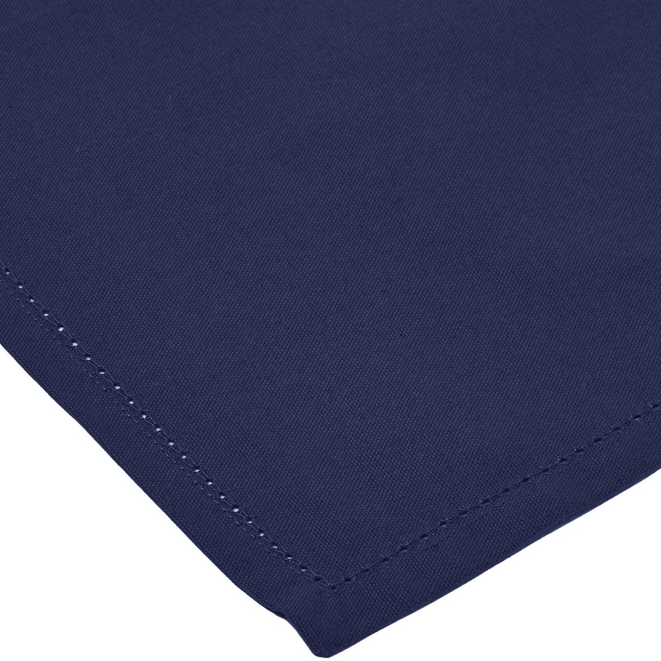 image 1 of Homescapes Navy Blue Set of 4 Cotton Napkins | Blue | One Size | 1