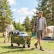 image 2 of Outsunny 60L Festival Trolley on Wheels, Collapsible Wagon Cart | Green | Army Green | 71 x 45 x 86 cm