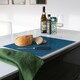 image 5 of Harbour Housewares Rectangle Glass Chopping Board - 40 x 30cm - Marble | White | Marble