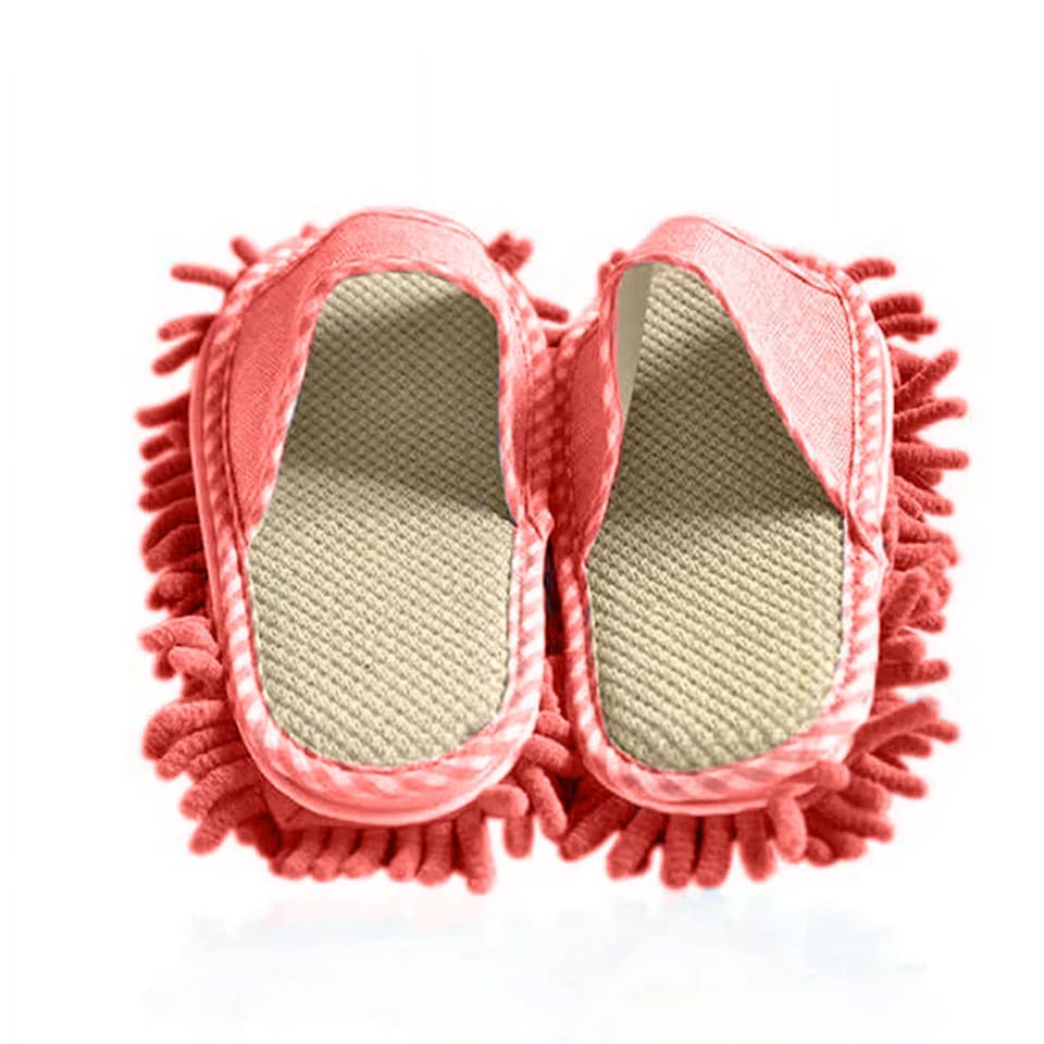 image 1 of Haven Mop Shoe High-Quality Microfiber Chenille Flexible & Elastic - Pink