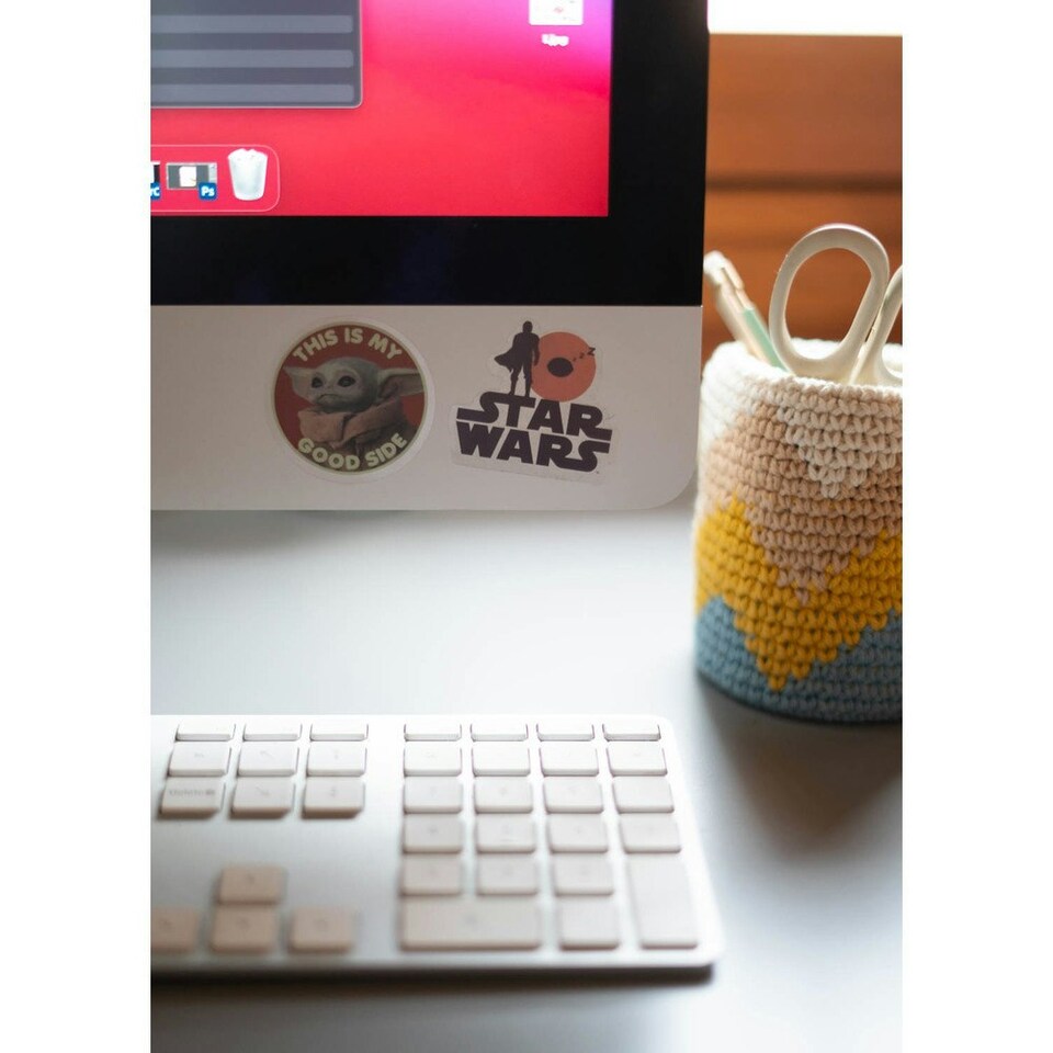 image 1 of Star Wars: The Mandalorian Tech Stickers (Pack of 28) - Multicoloured - One Size